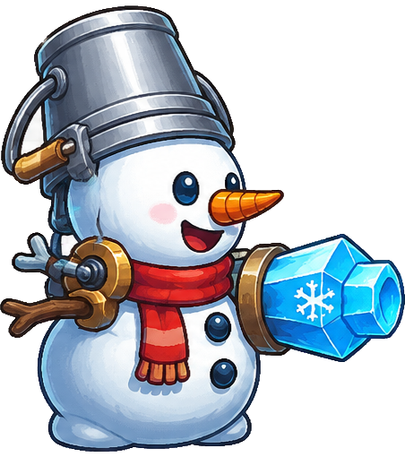 Frosty, a cheery snowman