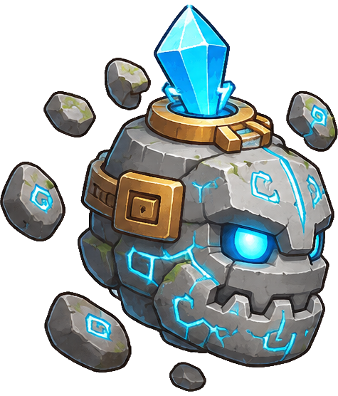 Golem, an ancient rune head