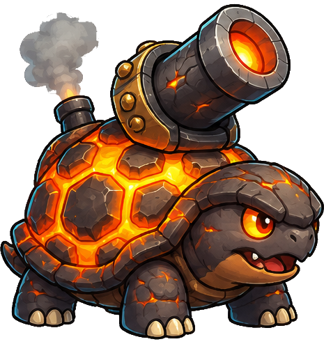 Magma, a lava tortoise