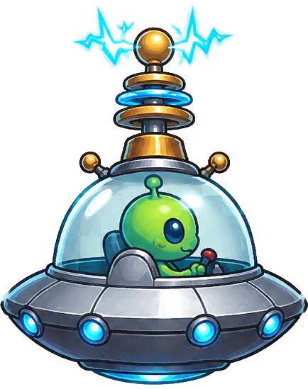 Saucer, a zippy alien craft