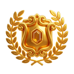 Gold rank emblem
