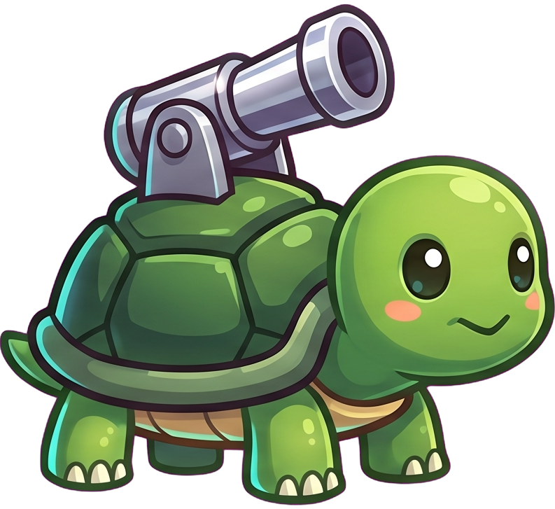 Turtle, a bouncy shell-back